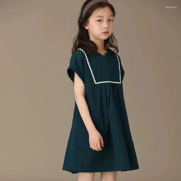 Robes de printemps et d'été pour filles, vêtements de princesse à manches courtes, en coton, mignons, pour fête, pour bébés