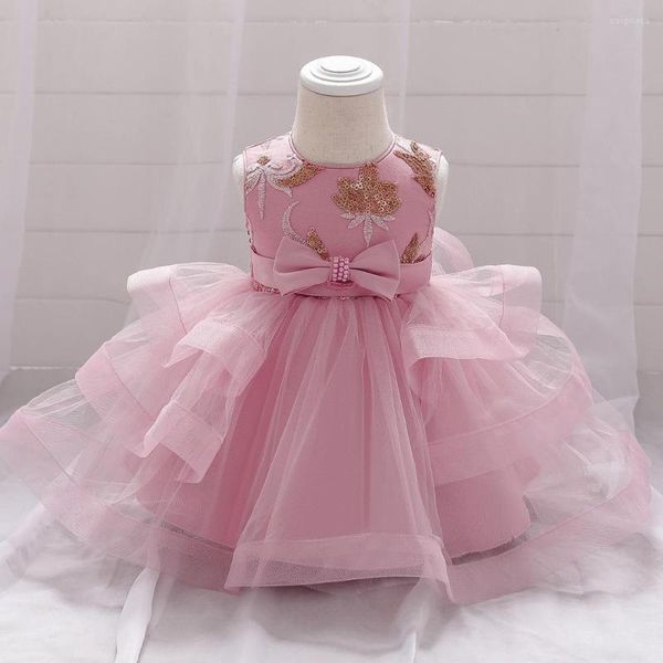 Fille robes été 1 an bébé robe brodée Tutu fête enfant en bas âge enfants vêtements 1er anniversaire tenues Infantil Vestido