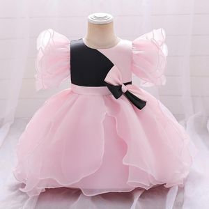 Fille Robes D'été Bébé 1er Anniversaire Pour Les Filles Enfants Mignon Rose Né Infantile Baptême Toddler Fête De Mariage Tutu Robes Vestidos