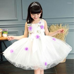 Fille robes été filles robe de soirée pour Poshoot enfant enfants princesse fleur Version coréenne étudiant danse 2 à 12 ans