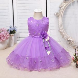 Robes d'été de Style coréen pour filles, Costume brodé mignon pour enfants, robe de fête d'anniversaire pour enfants d'un an, vêtements de lavage