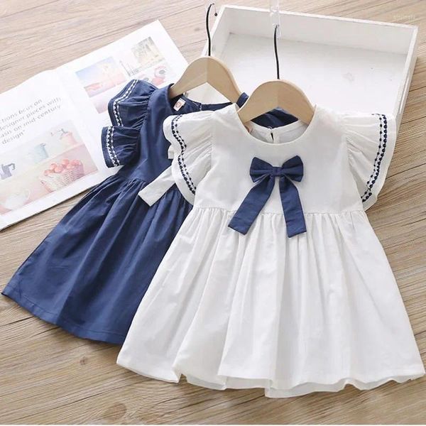 Robes de fille Summer Little Robe Korean Style Lady Child's Child's Jirts Middle Small Soft Skin Friendly