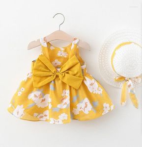 Meisje Jurken Zomer Afdrukken Jurk Voor Baby Meisjes 1 2 3 4 Mouwloze Rokken Casual Trendy Kleding Kind Leuke losse Vest Outdoor