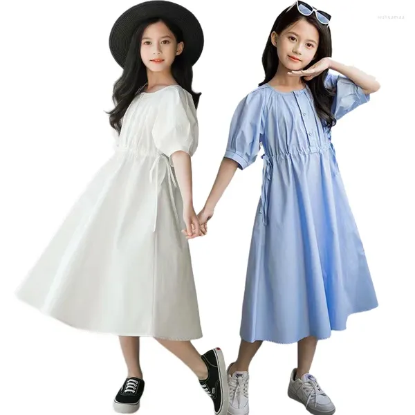 Robes de fille adolescents jeunes coton robe d'été filles 2023 vêtements pour la mode pour enfants