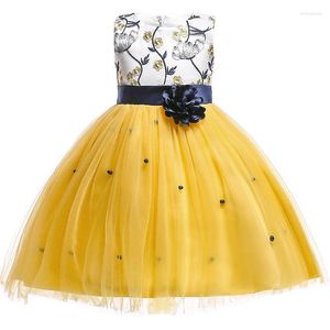 Robes de fille adolescentes filles élégantes robe de princesse formelle enfants fête de mariage concours longue robe de bal pour enfants taille 3-10 ans