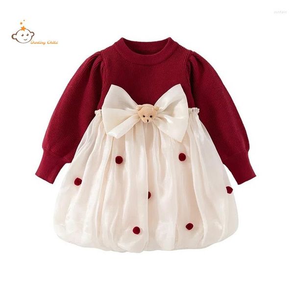 Robes fille enfant en bas âge bébé 1er anniversaire baptême pour filles rouge noël princesse soirée robe de soirée Costume année chinoise