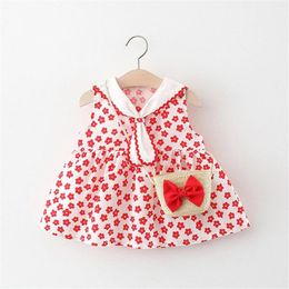 Robes de fille enfant en bas âge bébé jarretelle jupe à volants robe fleur Design été pour vacances robe Simple