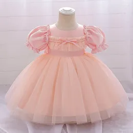 Robe princesse en gaze pour filles de 0 à 2 ans, vêtements de premier anniversaire, de baptême, de cérémonie, pour filles de 0 à 2 ans