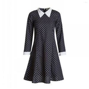 Vestidos de niña Wednesday Addams ADULTOS Vestido de tul negro Cosplay Trendy Dance Family