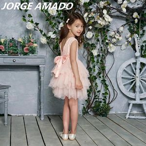 Vestidos de niñas para niños al por mayor para niñas Lace Tul Tul Princess Party Vestido de novia con ropa de bebé 1-6y E1953