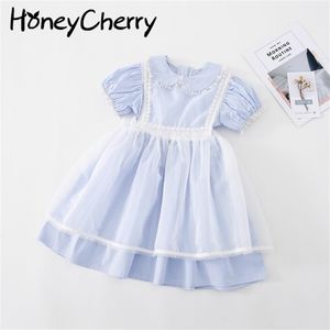 Fille mode robe douce été Lolita princesse robe deux pièces ensemble enfants robes pour filles 210701