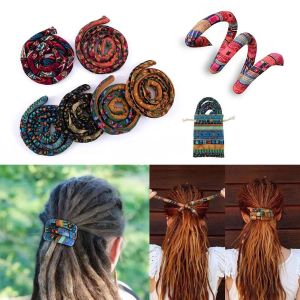 Girl queue de cheval Bohemian Hair Scarf Bendable Hair Ties Spiral Lock Hair Tie Band Hairband Long Hairband