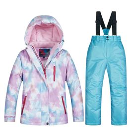 Girl and Boy's Ski Suit Winter Kids Skiing and Snowboard Vêtements Vestes et pantalons de ski et pantalon 231221