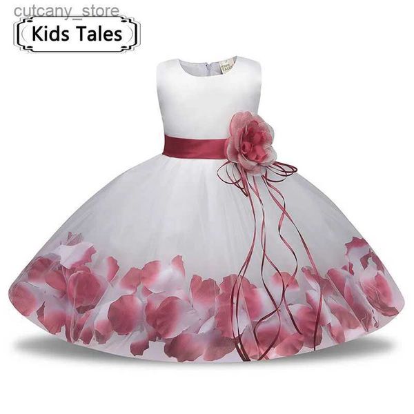 Robes de fille 1 an anniversaire bébé fille fête robe baptême infantile robe de baptême nouveau-né tout-petits Bebes enfants vêtements 6 9 12 18 mois mignon L240315