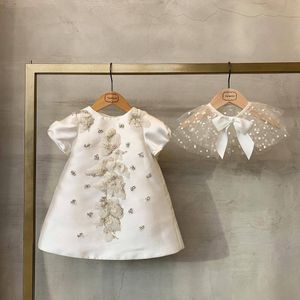 Meisjesjurken 1e verjaardagsfeestjurken Bloemprinses Kinderen meisjes kleding voor feest en bruiloft baby doop jurk christelijke baljurken 230508