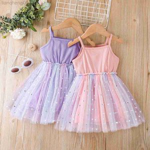 Girl's Dresses 2-7Y Princess Toddler Kid Child Girls Tutu Dress Party Wedding Birthday Sleeveless Dresses For Girl Summer Comes W0314