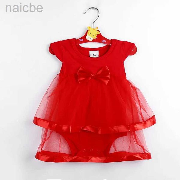 Robes de fille 2017 robes de bébé sans manches robe une pièce 0-2 ans robes de baptême de bébé vêtements body ldd240313