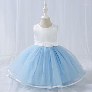 Robes de fille 2022 Cérémonie de la cérémonie du 1er anniversaire pour bébé fille vêtements paillettes princesse robe de baptême filles fête de mariage