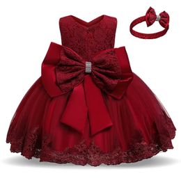 Robes de fille 2023 Nouvelle soirée de mariage de mariage robe de fête christams robe pour fille 1 à 5 ans robe de filles élégant vestidos kids listsl2405