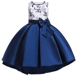 Robes de fille 2023 Été Enfants Robe De Fête Pour Fille Enfants Costume Bow Princesse Robes Robe Filles Vêtements De Mariage Robe De Bal 310 Année Z0223