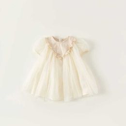 Robes de fille 2024 Nouveau vêtements pour enfants d'été