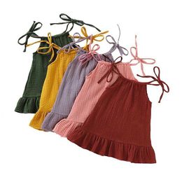 Girl's jurken 2024 Zomerjurk voor kleuterschoolmeisjes