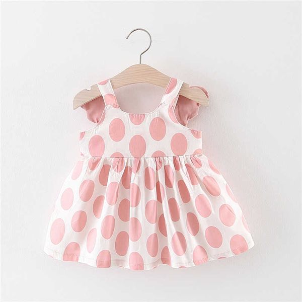 Robes de fille 2pcs été bébé fille robe nouveau-né bébé fille princesse robe ange ailes sans manches coton enfant nouveau-né vêtements ensemble