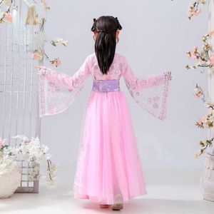 Robes de fille et robe Hanfu pour enfants robe pour enfants printemps et automne filles robe de princesse robe Tang jupe de gaze
