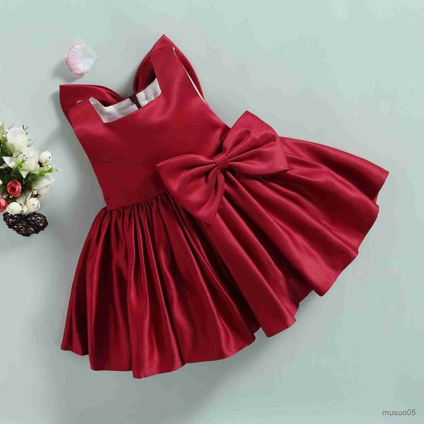 Vestidos de niña Baby Christmas Red Dresses para niñas Ropa infantil Big Party Boda Cumpleaños Disfraz