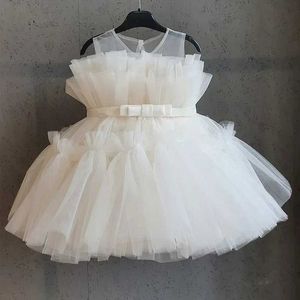 Robes de fille robe de bébé pour fête d'anniversaire robes princesse pour bowknot 1 à 5 ans robes pour enfants pour les mariages bal robe rose barbi pour filles fleutes