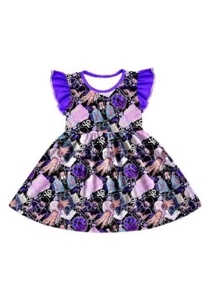 Robes de fille Bébé Fille Boutique Vêtements d'été Mercredi Petite robe sans manches volante En gros enfants mode vêtements pour tout-petits YQ2301106