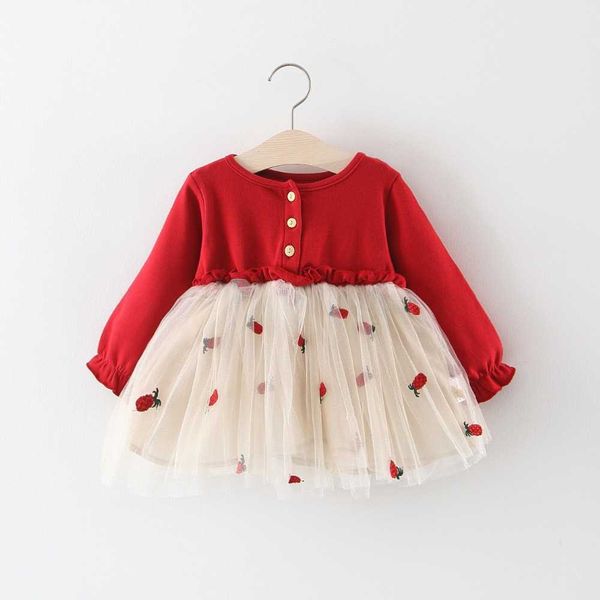 Robes de fille bébé fille robe automne motif de dessin animé une pièce vêtements pour bébé à manches longues vêtements enfant robes d'automne pour les filles 2 3 ans AA230531