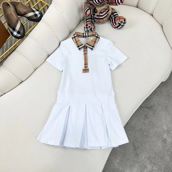 Robes de fille bébé fille fille blanc vestige