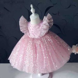 Robes de fille bébé robe fille 0-5t robe bébé robe paillette de princesse robe tutu bébé baptême robe d'anniversaire robe bébé fille fille t240415