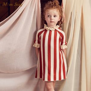 Meisjesjurken Baby Girl Princess Cotton Sweater Flare Sleeve Herfstveer Infant Peuter Kind Break -outfit Kleding 15y 230214