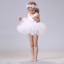 Vestidos de niña Baby Girl Princess Tutu Vestido Sin mangas Infantil Niño Puffy Ballet Vestido Negro Rosa Blanco Fiesta Danza Ropa de bebé 1-8Y