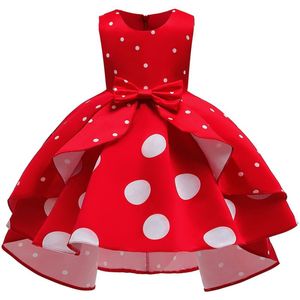 Meisjesjurken babymeisjes kerstbloem gestreepte jurk voor bruiloftsfeest peuter kinderen brithdday dot kinderen kledinggirl's