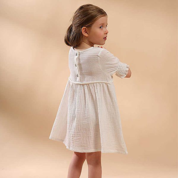 Vestidos de niña Vestidos de algodón para niñas Ropa para niños Moda suave Vestidos con estilo para niños Ropa para verano Causal Princesa