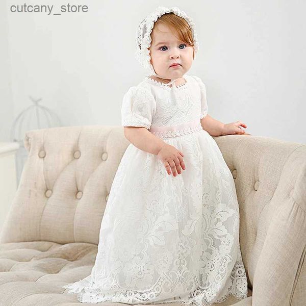 Robes de fille Robe de bébé fille nouvelle robe de princesse élégante robes pour bébés Costume de baptême bébé anniversaire robe de fête de mariage robe de soirée de bal L240311