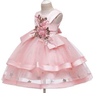 Meisjesjurken babymeisjes bloem prinses bal jurk feest tutu jurk voor brithday trouwjurken kinderen kerstjurk kinderen meisjes kleding