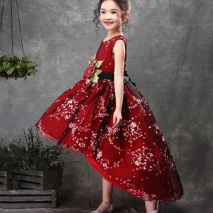 Robes de fille bébé filles fleur princesse robe de bal de robe tutu tutu robe arrière pour le mariage de Brithday pour enfants robes de Noël