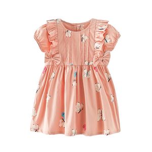 Meisjesjurken Babymeisjes Mooie lange mouwen jurk katoenen bloem casual kleding mooie jurken voor peuter baby kinderen 0-3 jaar 230519