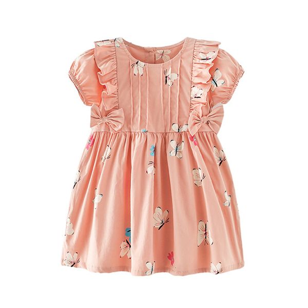 Robes de fille bébé filles belle robe à manches longues fleur de coton vêtements décontractés jolies robes pour tout-petits enfants 0-3 ans 230519