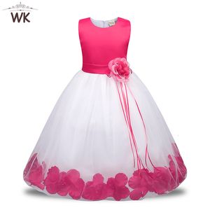 Robes de fille bébé filles robe de fleur sans manches petits enfants robe de bal en tulle pour fête d'anniversaire mariage cérémonieux 230830