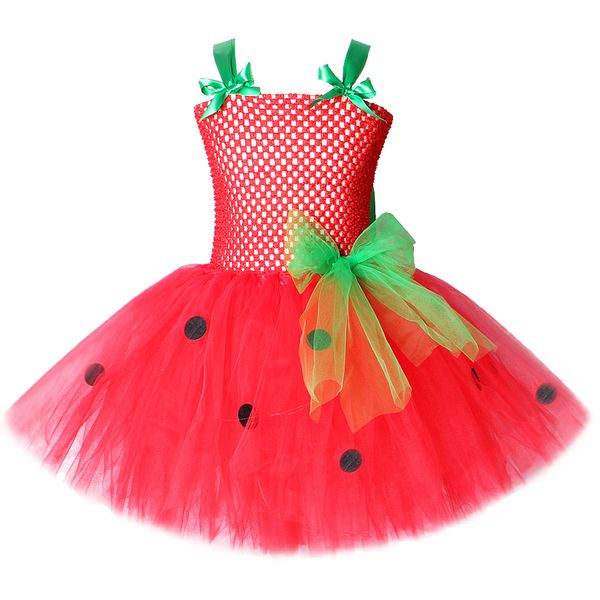 Robes de fille bébé filles Tutu robe fraise princesse pour enfants fille anniversaire Costume pastèque Halloween Costumes de Noël enfant en bas âge 230508
