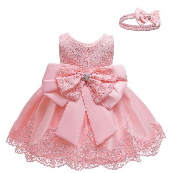 Robes de fille née bébé fille robe fête pour les filles 1 an anniversaire princesse dentelle robe de baptême vêtements blanc baptême fille