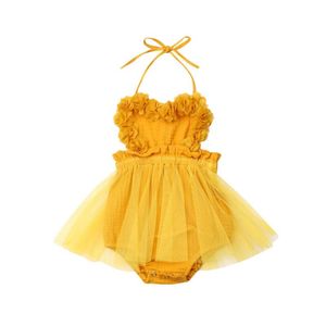 Vestidos de niña Born Kids Baby Girls Backless Romper Party Lace Tutu Dress Ropa Trajes