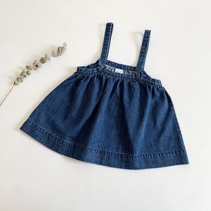 Robes de fille Casual Girls Denim Dress Summer Strap Kids For Clothing Toddler Boho Children Beach Playing Clothes