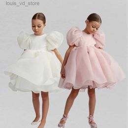 Vestidos de niña lindo niña princesa vestida niña hojaldre gala gala tutu vestido para niños de cumpleaños