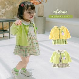 Robes de fille Ewt656 Enzo Brother Corée du Sud Vêtements pour enfants 2022 Produits d'automne Nourrissons Manteau de décoration en trois dimensions DressGirl's